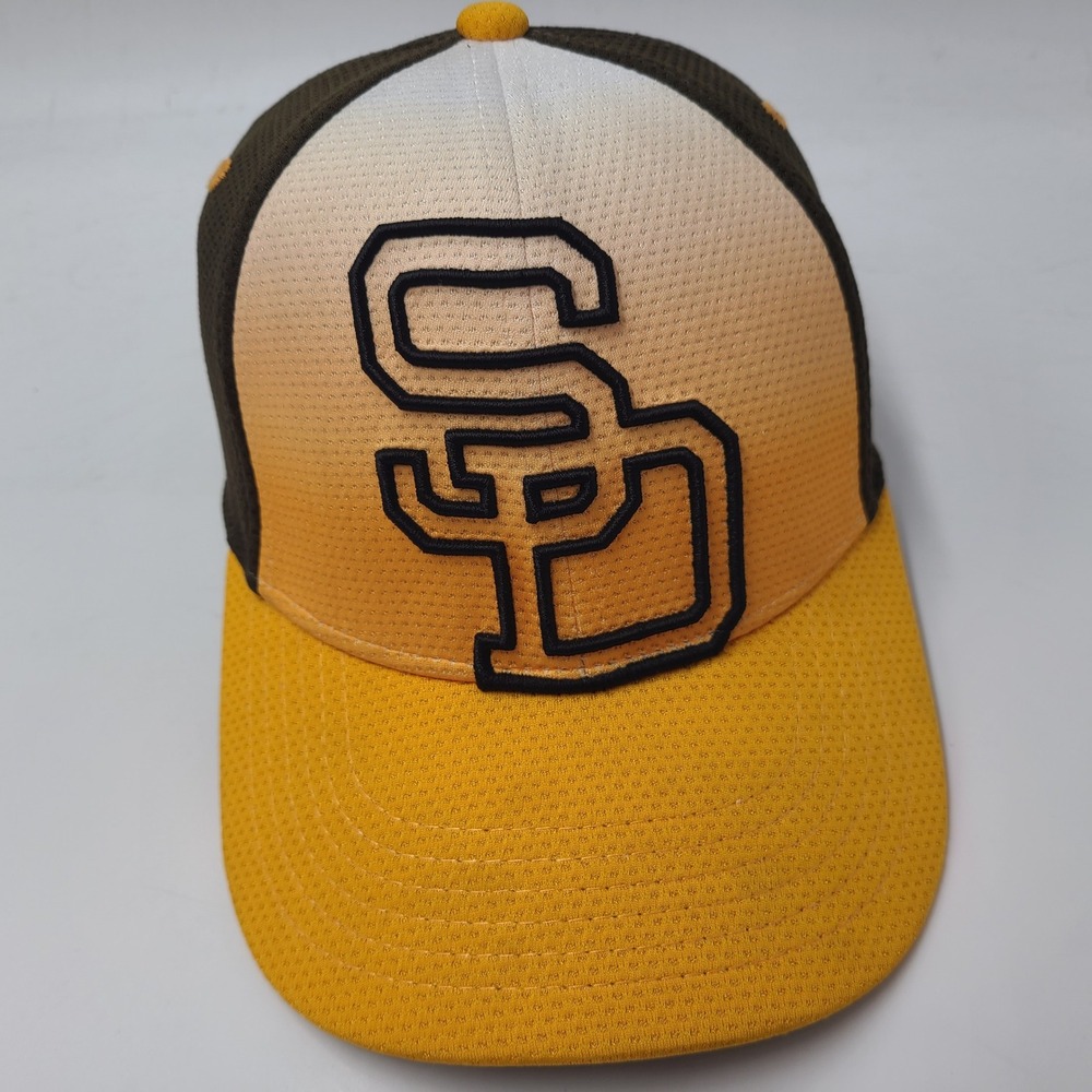Child-Youth San Diego Padres Hat Fitted New Era 39Thirty Brown Yellow MLB Boys